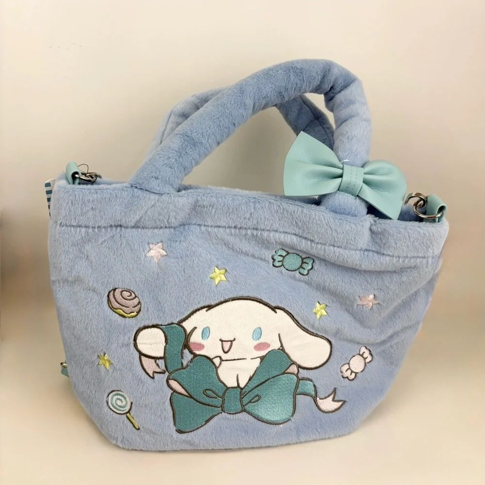 Cinnamoroll Baby Blue Fuzzy Crossbody Bag New With Tags